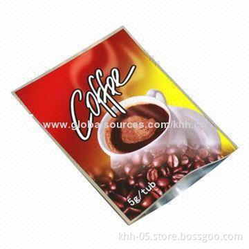 Coffee Bean Packing Bag, Stand Up Pouch with One-way Air Valve